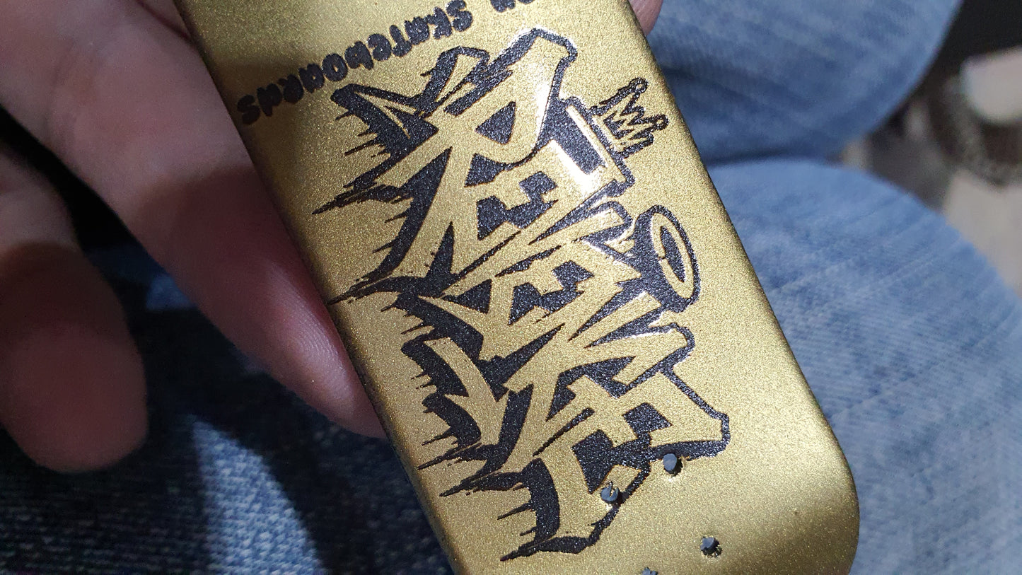 Saigon Skateboards "Gold Face" 33mm Fingerboard Deck