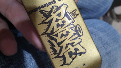 Saigon Skateboards "Gold Face" 33mm Fingerboard Deck