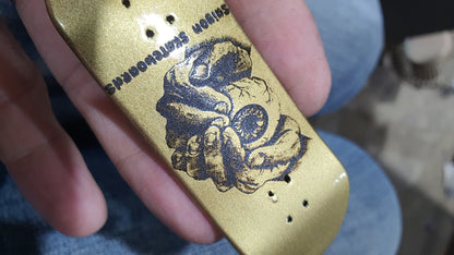 Saigon Skateboards "Gold Face" 33mm Fingerboard Deck