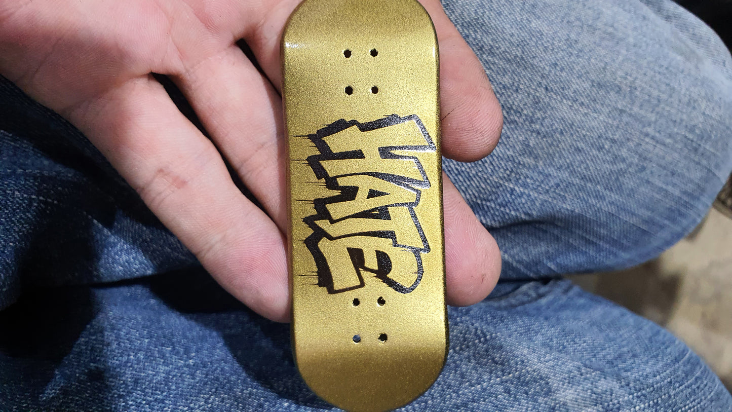 Saigon Skateboards "Gold Face" 33mm Fingerboard Deck