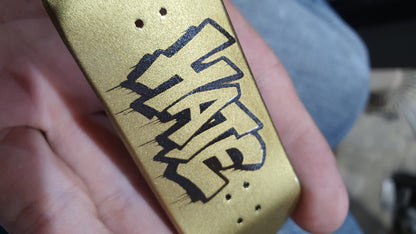 Saigon Skateboards "Gold Face" 33mm Fingerboard Deck