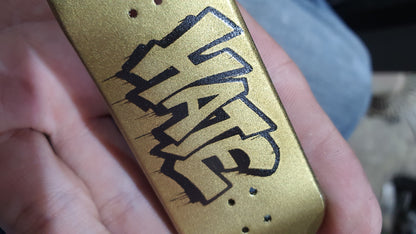 Saigon Skateboards "Gold Face" 33mm Fingerboard Deck
