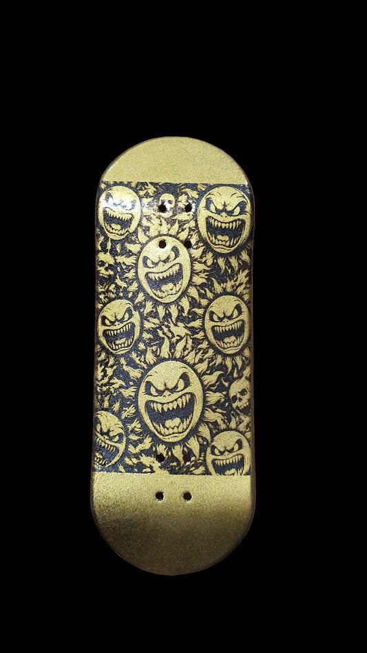 Saigon Skateboards "Gold Sun" 33mm Fingerboard Deck