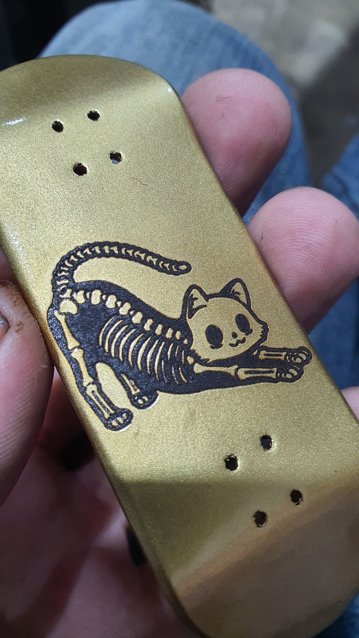 Saigon Skateboards "Cat Bones" 33mm Fingerboard Deck