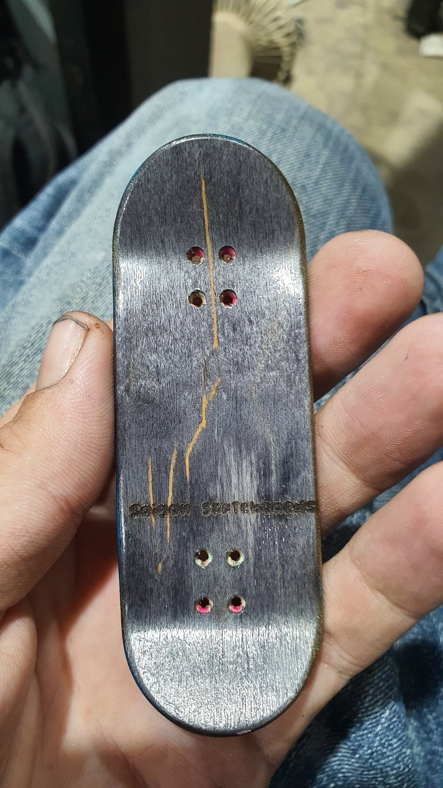 Saigon Skateboards "Cat Bones" 33mm Fingerboard Deck