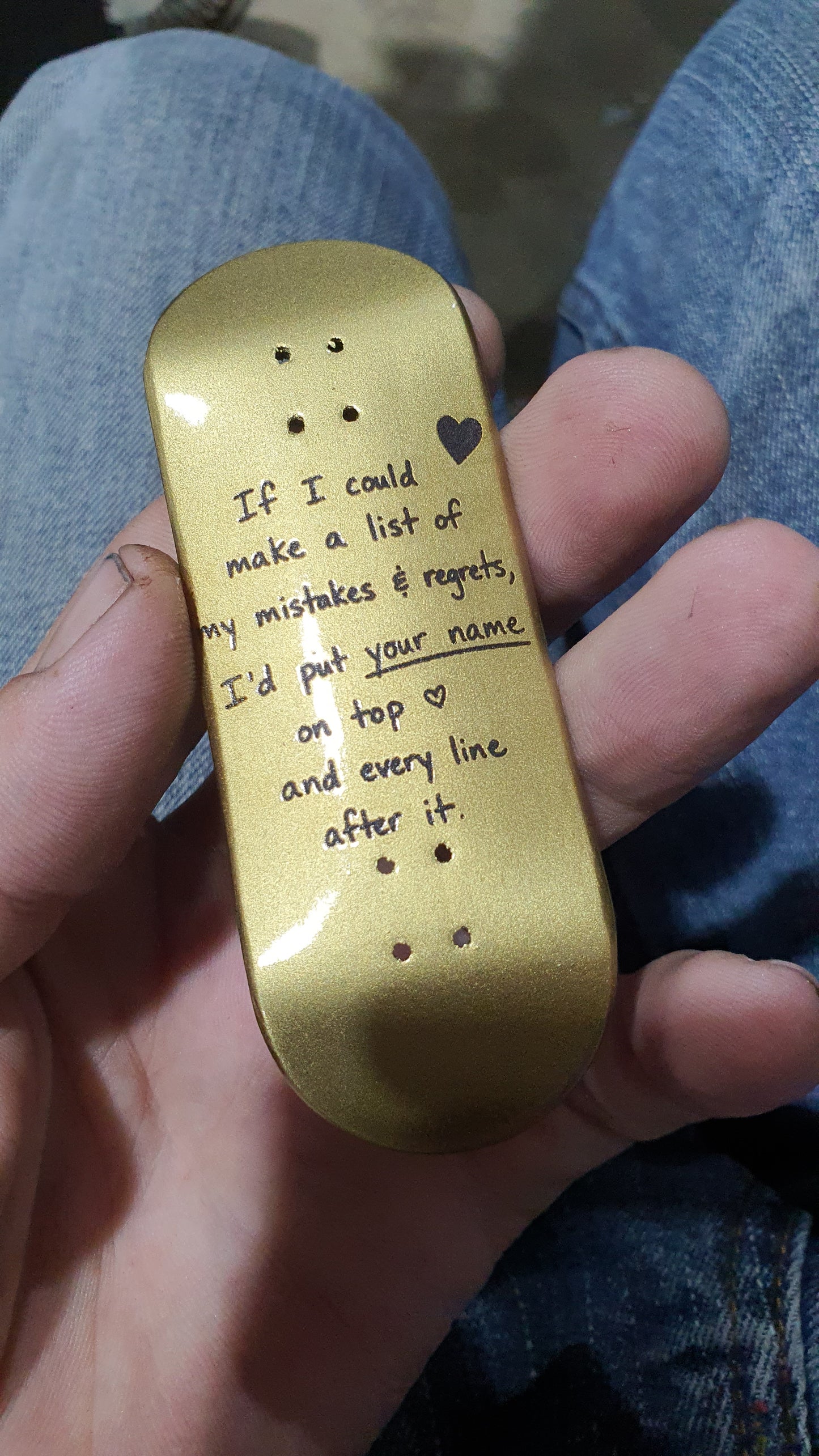 Saigon Skateboards "Regrets" 33mm Fingerboard Deck