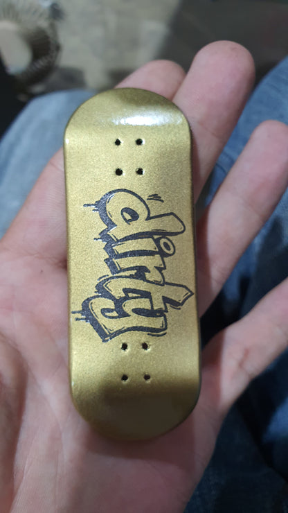 Saigon Skateboards "Dirty Gold" 33mm Fingerboard Deck