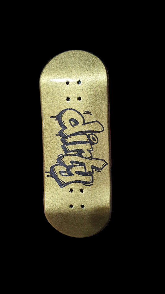 Saigon Skateboards "Dirty Gold" 33mm Fingerboard Deck