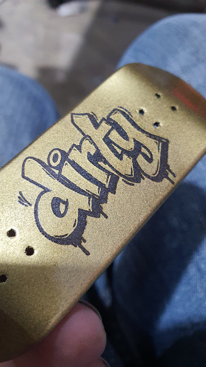 Saigon Skateboards "Dirty Gold" 33mm Fingerboard Deck