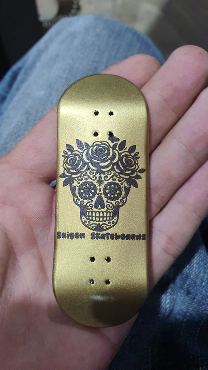 Saigon Skateboards "Gold Dead" 33mm Fingerboard Deck