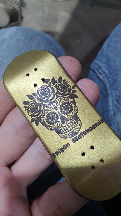 Saigon Skateboards "Gold Dead" 33mm Fingerboard Deck