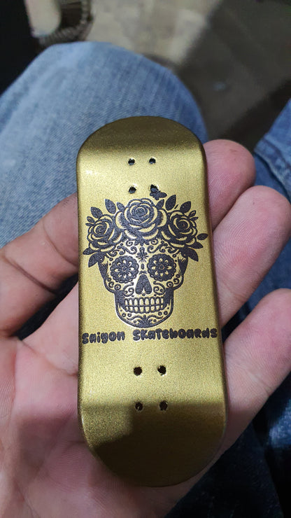 Saigon Skateboards "Gold Dead" 33mm Fingerboard Deck