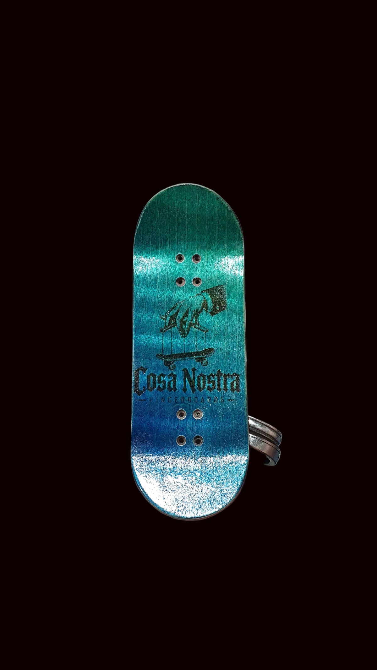 Cosa Nostra Handmade "Eternal Faith" 34mm Fingerboard Deck SG159 Mold Maple, Mahogany & White Oak