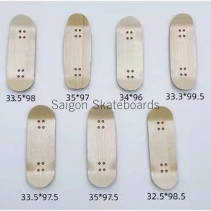 7 different sizes & shapes Fingerboard Deck