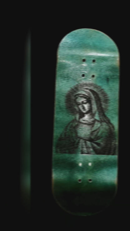 Cosa Nostra Handmade "Maria" 34mm Limited edition 1 of 1 Custom Fingerboard Deck