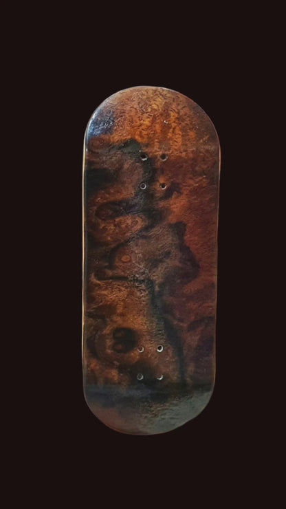 Cosa Nostra Handmade "Wide Boy" 36mm Burl Fingerboard Deck SG159 Mold