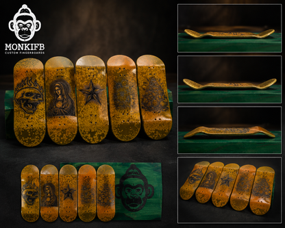 Saigon Skateboards "Rust" 34mm Fingerboard Deck