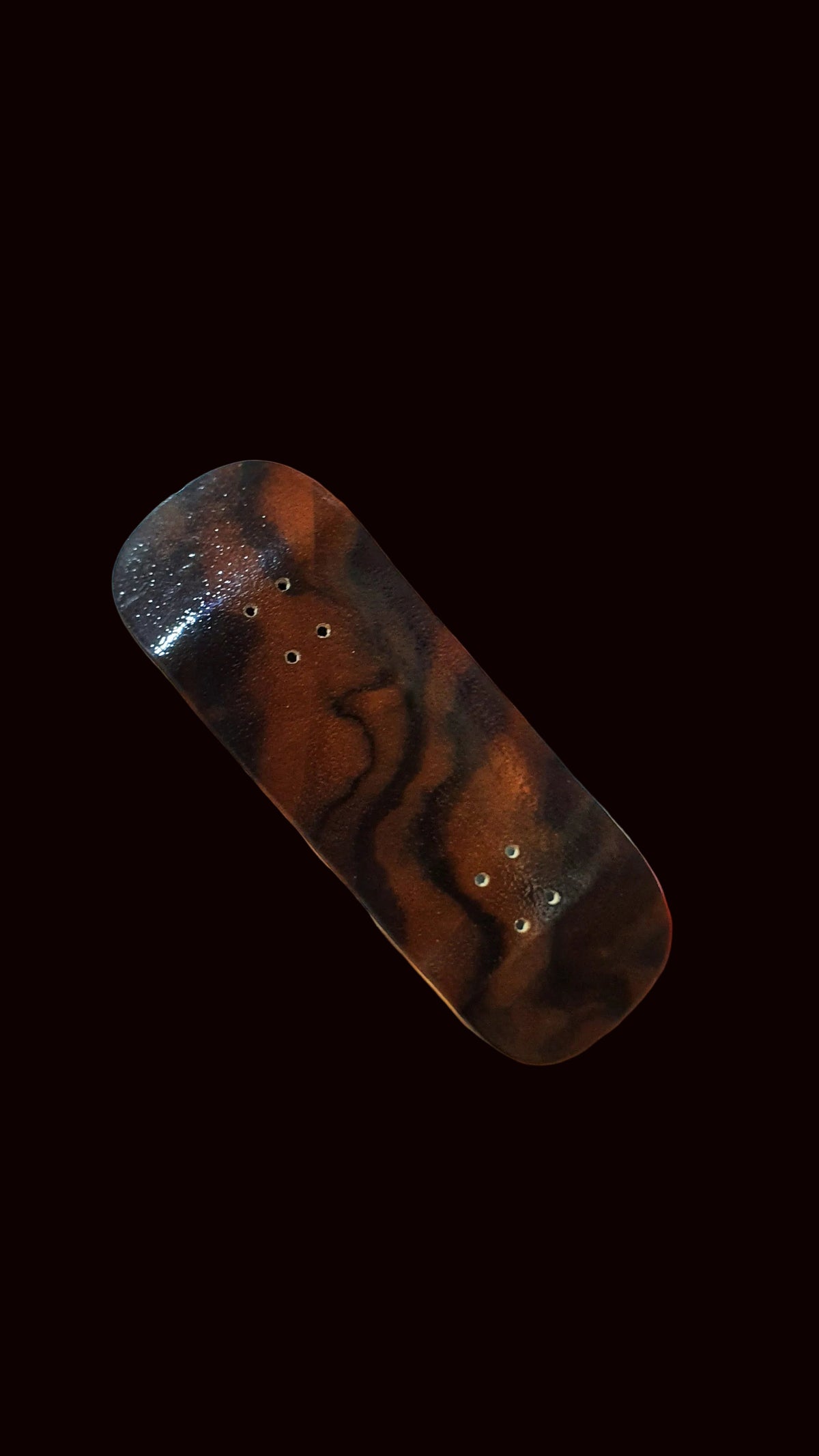 Cosa Nostra Handmade "Brunette" Burl 34mm Fingerboard Deck - Saigon Skateboards