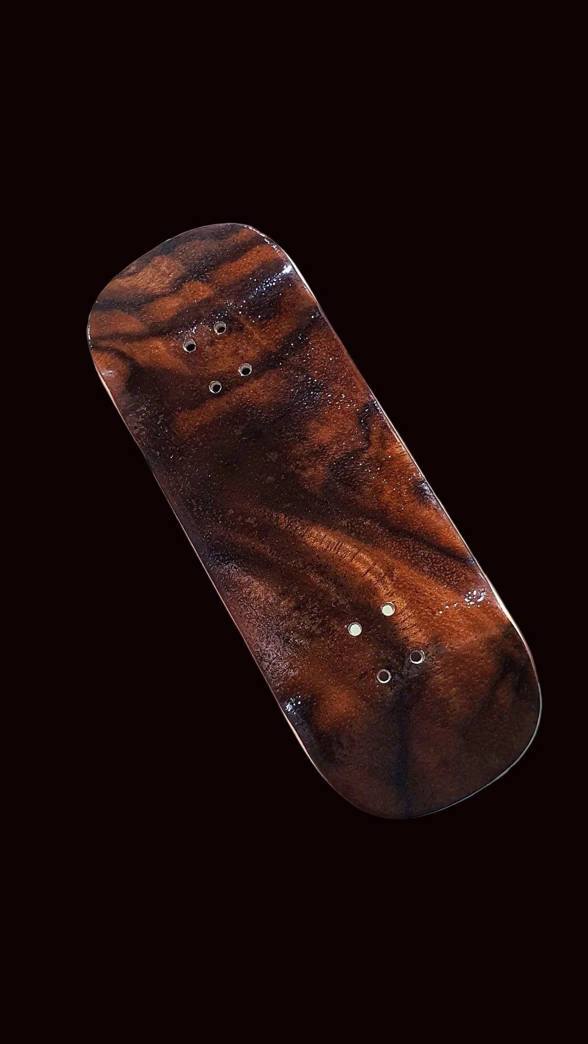 Cosa Nostra Handmade 6-Ply "Burl Tiger" 34mm Fingerboard Deck - Saigon Skateboards