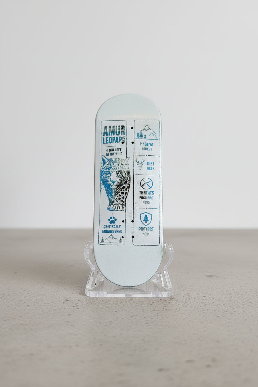 Rare Animal Fingerboard - Amur Leopard - 33mm * 96mm - Popsicle - Medium