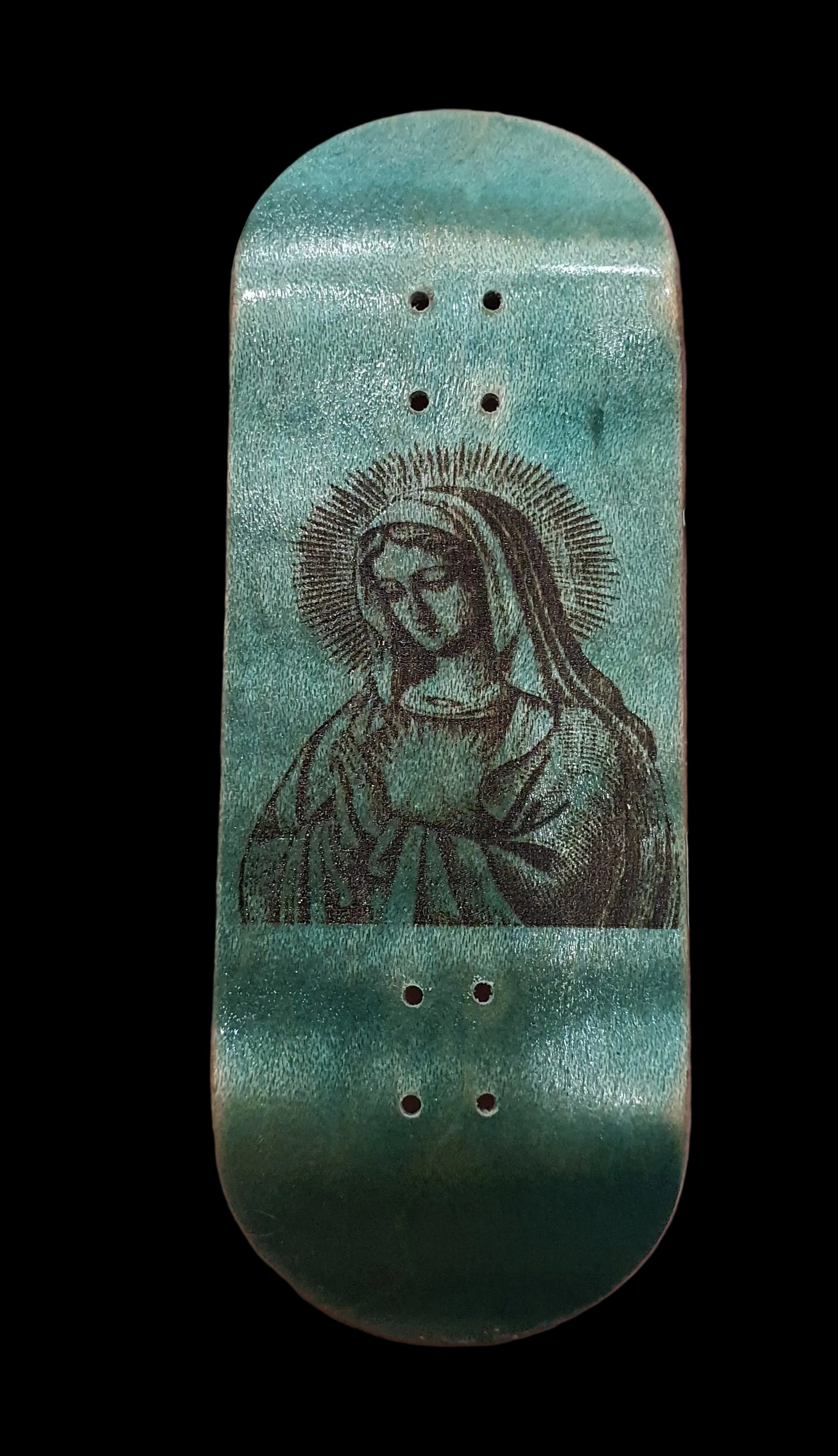 Cosa Nostra Handmade "Maria" 34mm Limited edition 1 of 1 Custom Fingerboard Deck