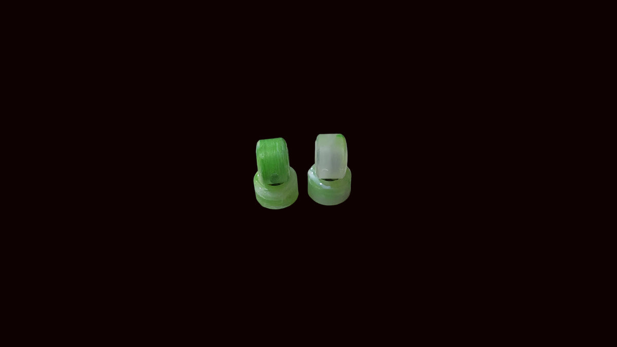 Saigon Skateboards 2026-2027 Swirl Fingerboard Wheels, TPU 64D, ABEC-7