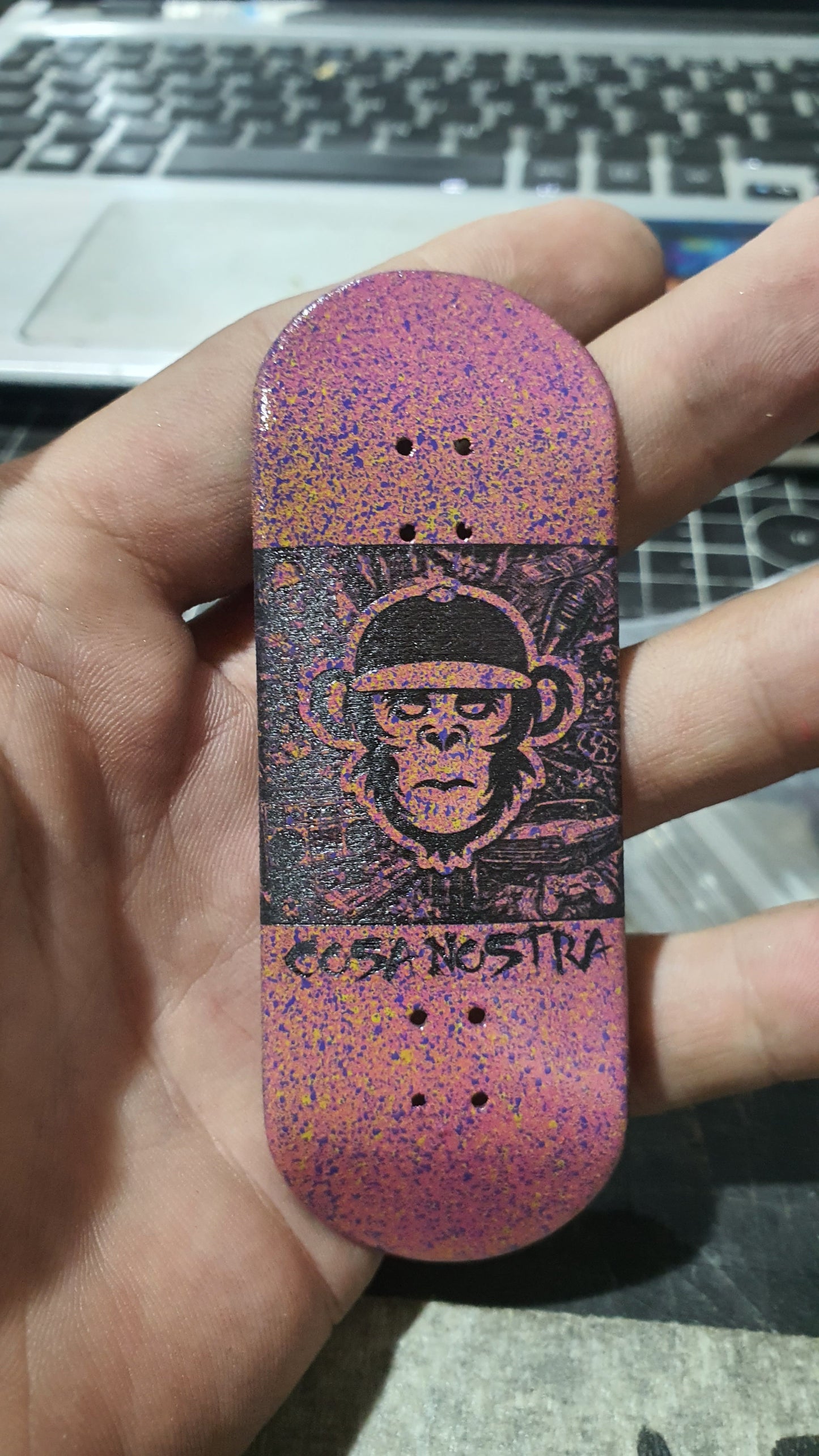 Saigon Skateboards 5-ply Canadian Maple Fingerboard with Cosa Nostra logo
