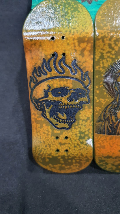 Saigon Skateboards "Rust" 34mm Fingerboard Deck