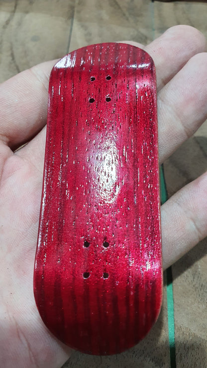 Saigon Skateboards "Blood Stains" Fingerboard Deck – 5-Ply Canadian Maple 34mm Popsicle