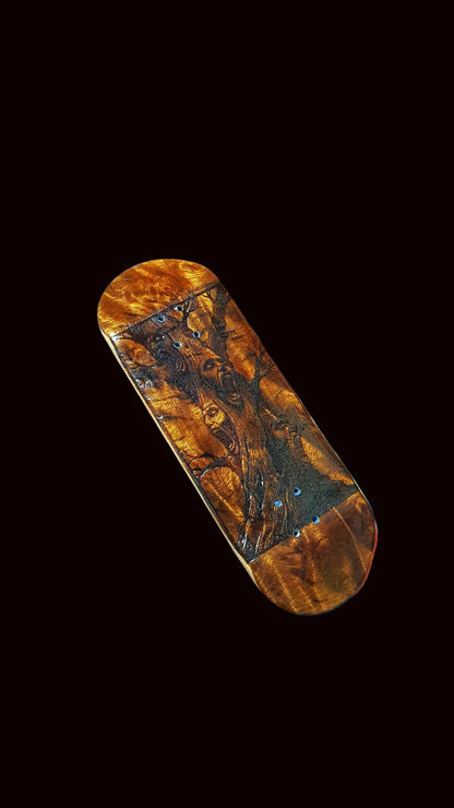 Cosa Nostra Handmade 6-Ply "Screaming Trees" 32mm Burl Fingerboard Deck