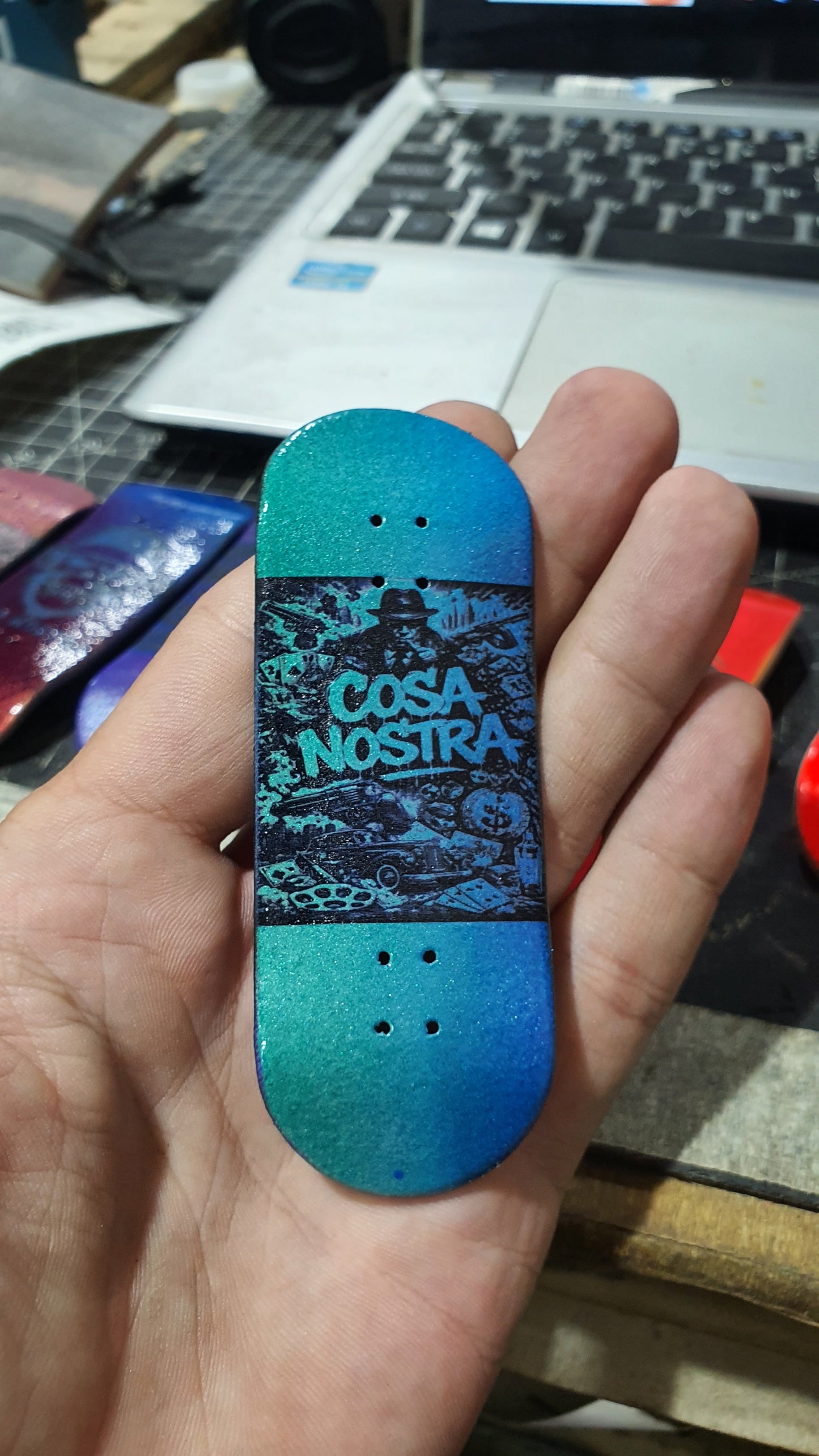Saigon Skateboards 5-ply Canadian Maple Fingerboard 33mmx97mm Popsicle "Nostra Gioia"