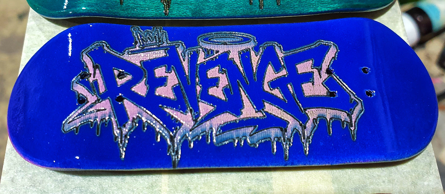 Revenge "Sleep with the fishes" 5-ply Canadian Maple Fingerboard Deck 33mm | Saigon Skateboards