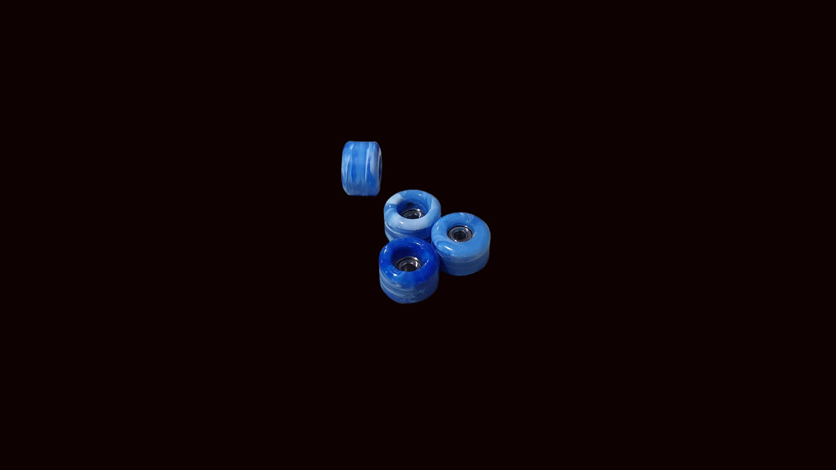 Saigon Skateboards 2026-2027 Swirl Fingerboard Wheels, TPU 64D, ABEC-7