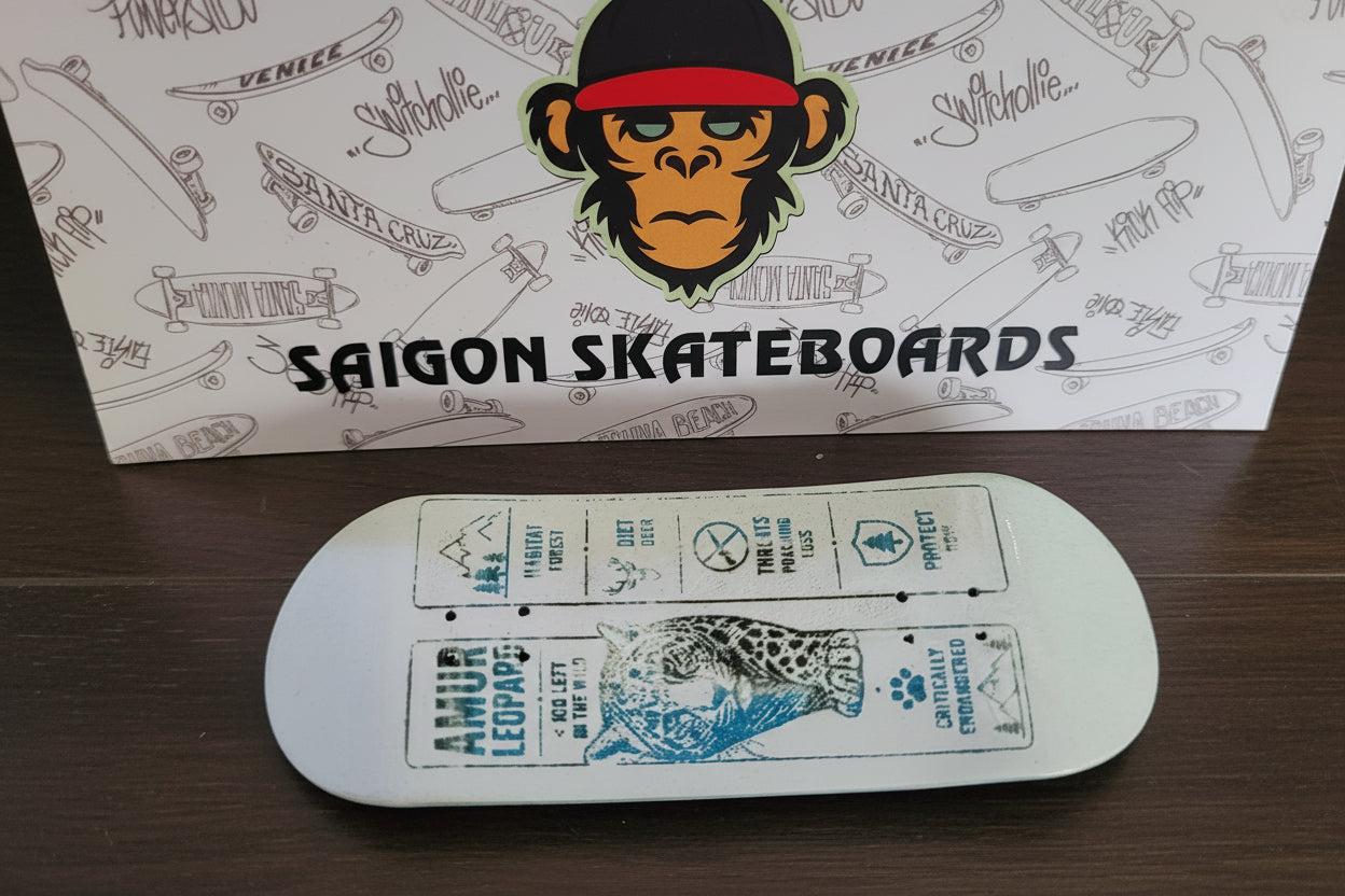 Rare Animal Fingerboard - Amur Leopard - 33mm * 96mm - Popsicle - Medium