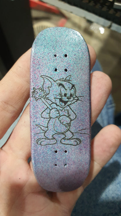 Saigon Skateboards "Bad Kitty" 34mm Fingerboard Deck