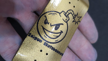 Saigon Skateboards "Gold Bomb" 32mm Fingerboard Deck