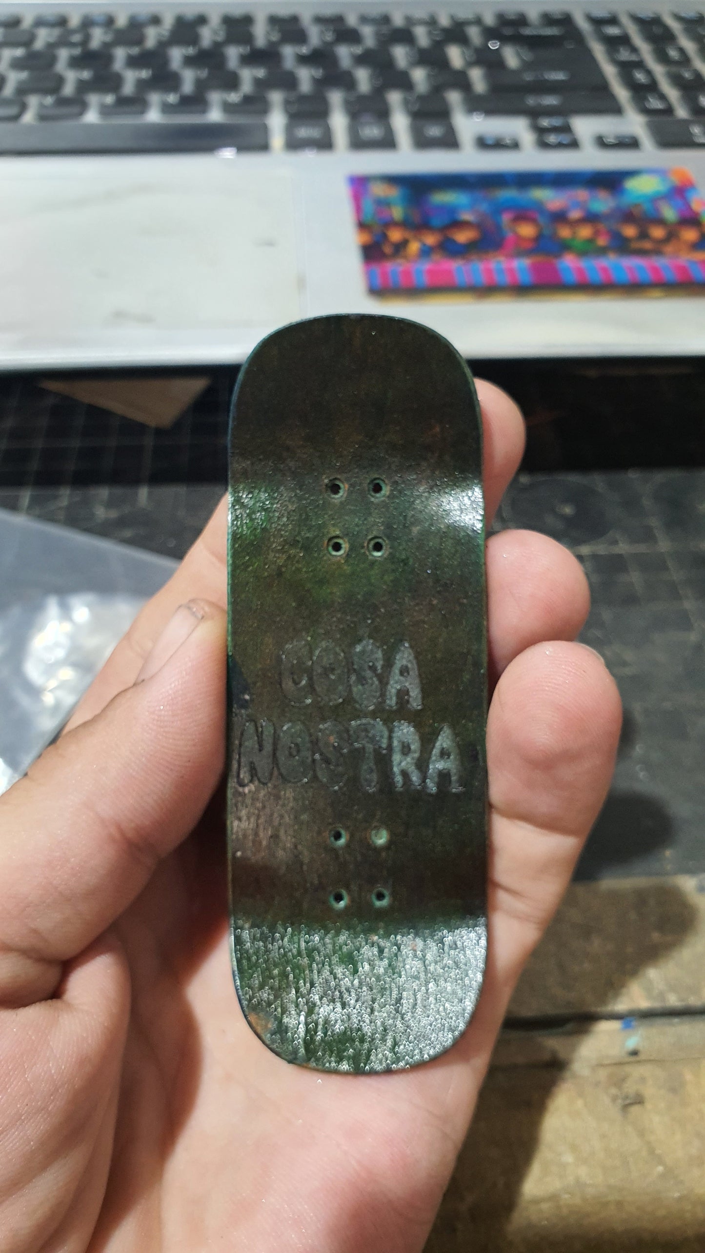 Cosa Nostra Handmade Custom "Liar" 34mm Fingerboard Deck