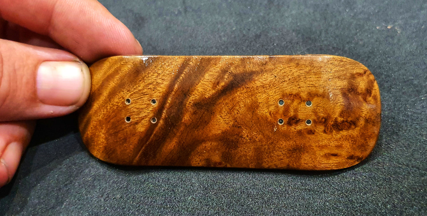 Cosa Nostra Handmade 7-ply Canadian Maple, Spalted Maple, Ebony and Burl fingerboard 34mmx96mm popsicle LIMITED EDITION 1 OF 1