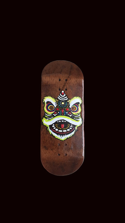 Cosa Nostra Handmade "Asian Dragon" Hand Painted 34mm Fingerboard Deck