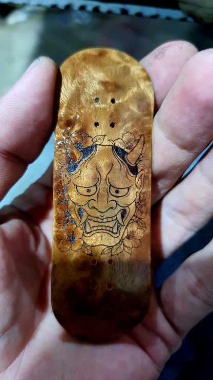 Saigon Skateboards "Burl Hannya" 32mm Fingerboard Deck