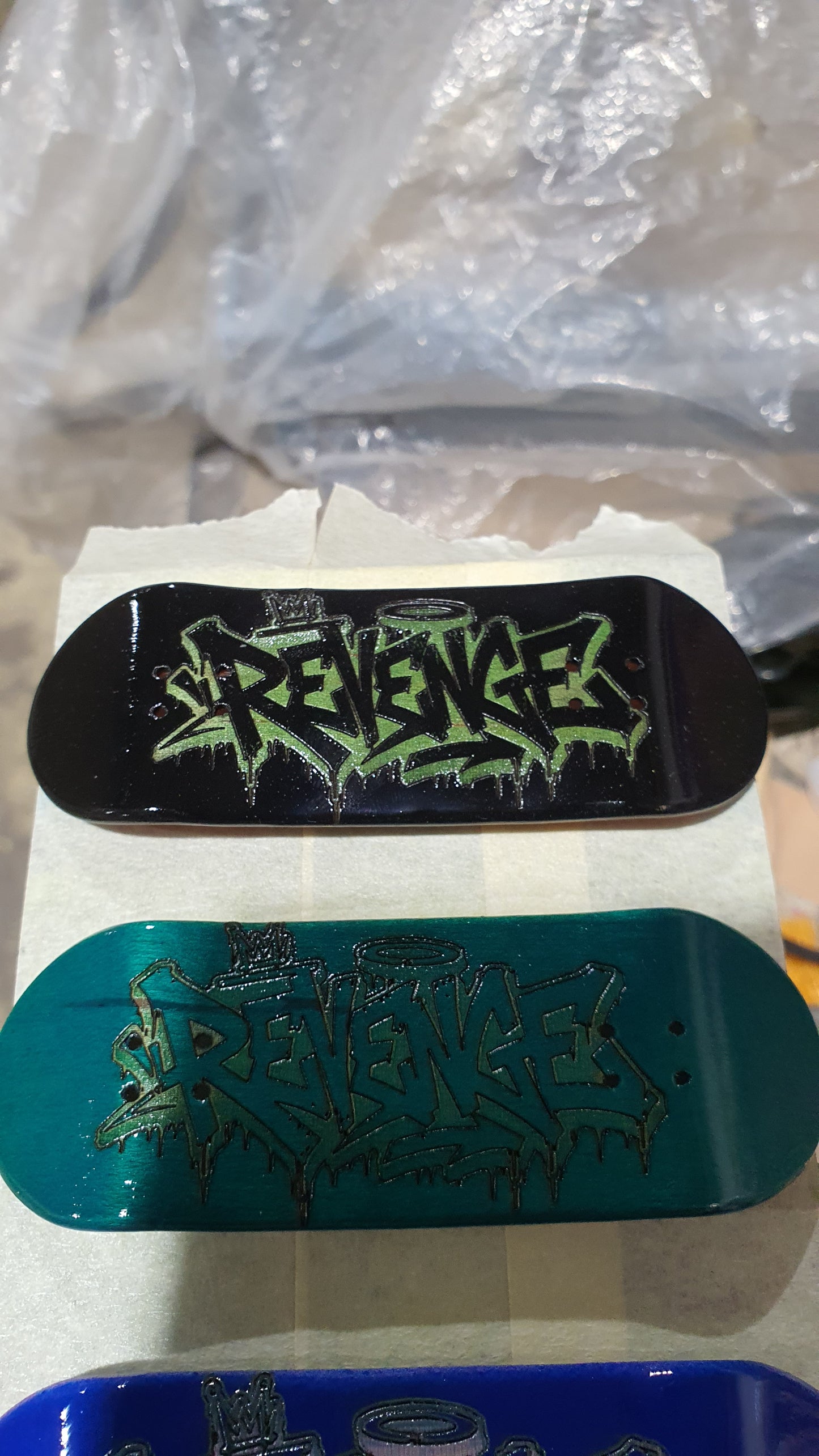 Revenge "Sleep with the fishes" 5-ply Canadian Maple Fingerboard Deck 33mm | Saigon Skateboards