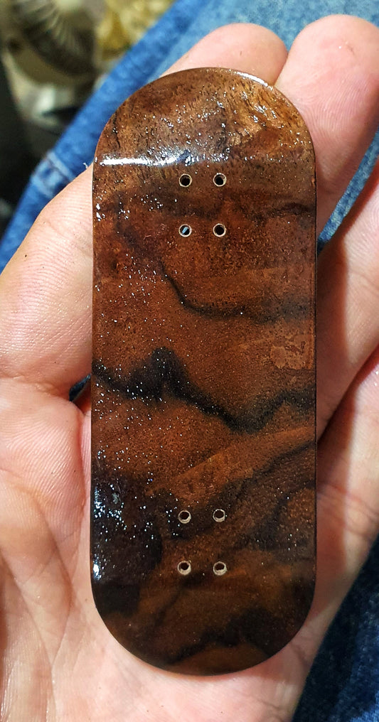 Cosa Nostra Handmade 7-ply Canadian Maple,Ebony and Burl Fingerboard. 34mmx98mm Popsicle shape