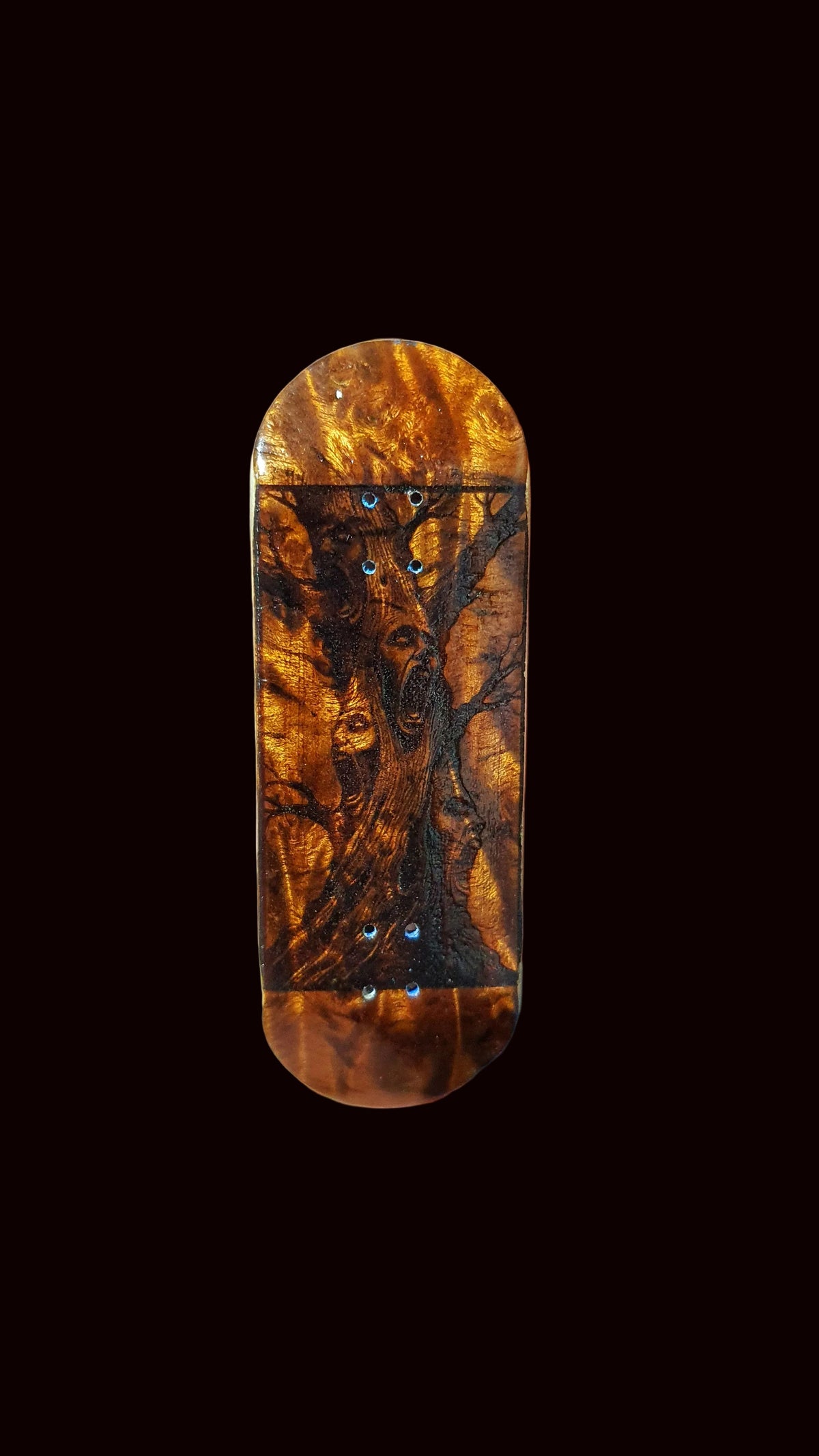 Cosa Nostra Handmade 6-Ply "Screaming Trees" 32mm Burl Fingerboard Deck