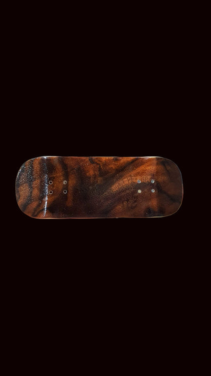 Cosa Nostra Handmade 6-Ply "Burl Tiger" 34mm Fingerboard Deck - Saigon Skateboards