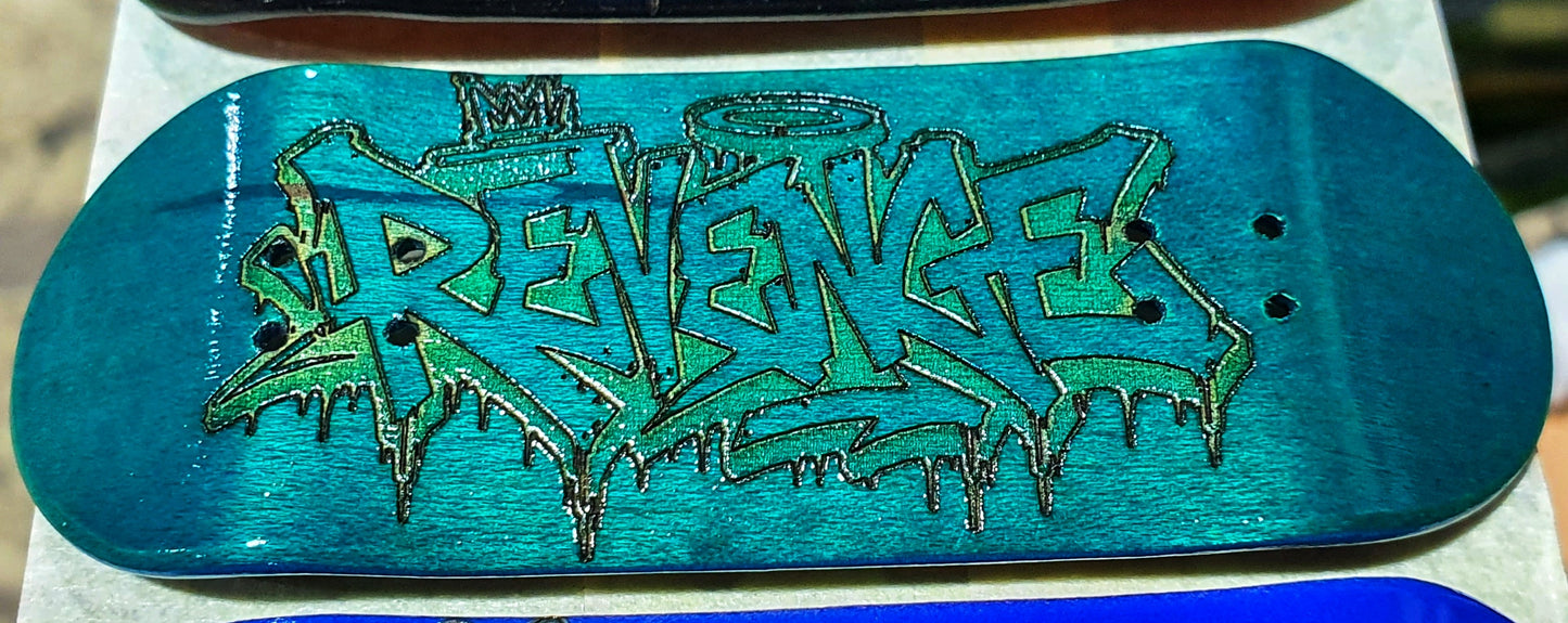 Revenge "Sleep with the fishes" 5-ply Canadian Maple Fingerboard Deck 33mm | Saigon Skateboards