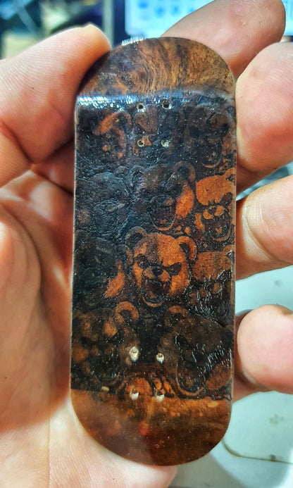 Cosa Nostra Handmade "Bears Picnic" 34mm Fingerboard. NFC enabled.