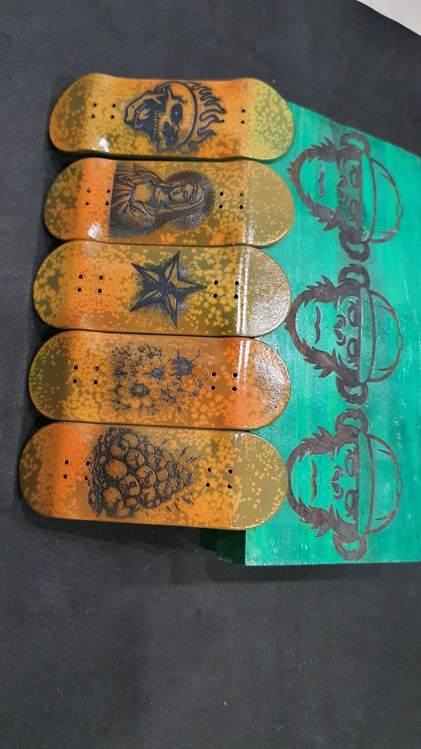 Saigon Skateboards "Rust" 34mm Fingerboard Deck