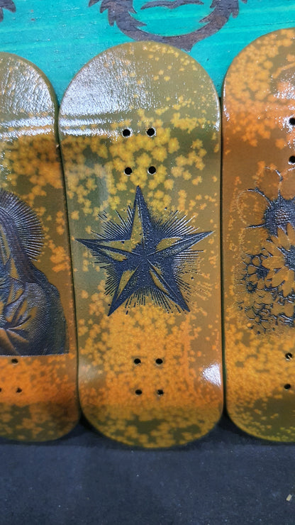 Saigon Skateboards "Rust" 34mm Fingerboard Deck