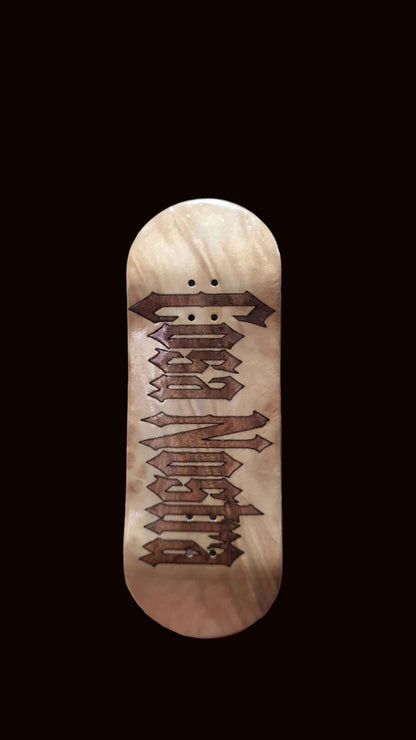 Cosa Nostra "Burl Logo" 5-ply Canadian Maple 34mm & 32mm Fingerboard Deck