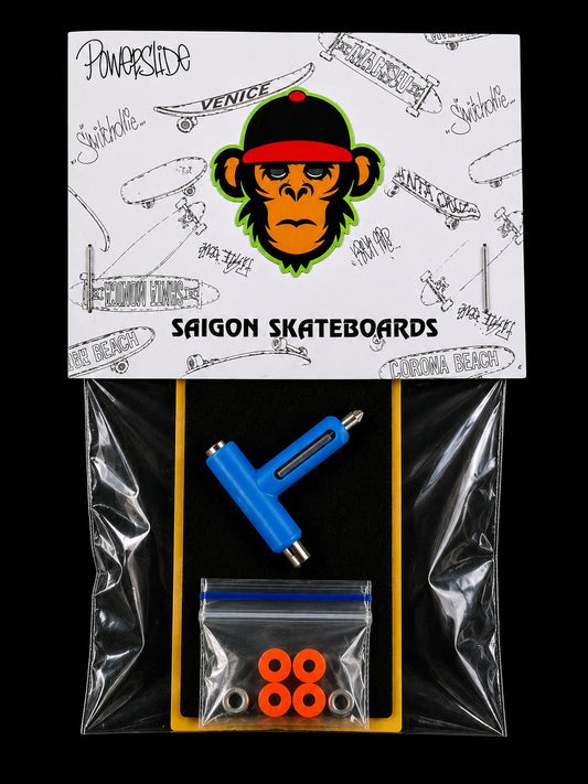 Standard Combo Fingerboard Accessories: Foam + T-Shaped Tool + 70A Bushing (Black, White and Orange)
